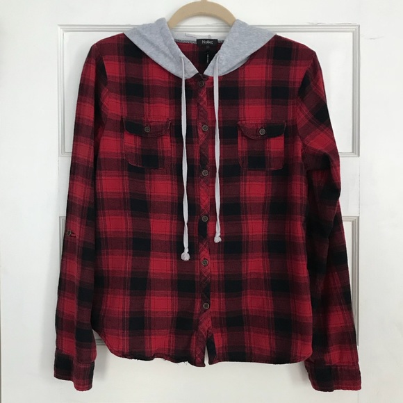 Nollie Tops - Nollie Hoodie Flannel